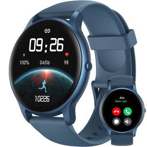 lot 6278 image: Parsonver Smart Watch for Women Men (AnswerMake Calls) Compatible with iPhoneAndroid Phones, Fitness Tracker with 100 Sports Modes IP68 Waterproof, Heart RateBlood OxygenSleepSteps Monitor, Blue