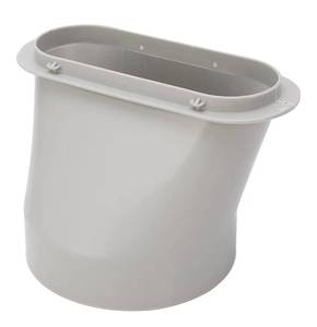 lot 6300 image: Black And Decker Portable Ac Parts, Portable Ac Window Vent Kit, Air Conditioner Exhaust Hose Adapter, Dia 5.9in, Gray, ABS, Room-Air-Conditioner-Accessories, 1 Pack