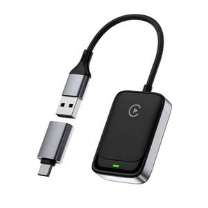 lot 6313 image: MoKo Wireless CarPlay Adapter for iPhone 2025, Only for iPhone iOS 10 and Cars with Built-in Car Play, Converts Wired Car Play to Wireless Dongle,Plug and Play Fast Response Bluetooth CarPlay Adaptor