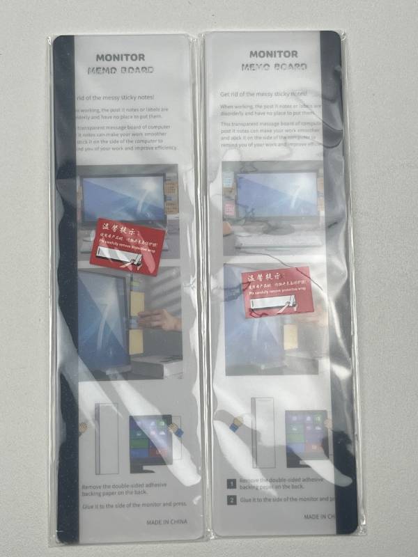 lot 94 image: Lot of 2 MDOZQ Monitor Memo Board - 2 Pack Computer Message Boards