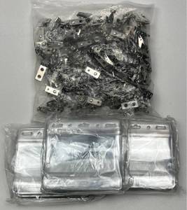 lot 135 image: Clear Plastic ID Badge Holders with Metal Clips Bulk Lot