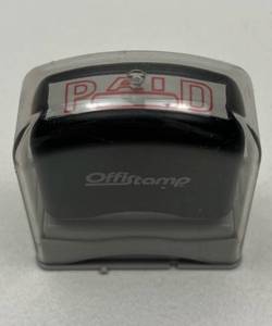 lot 138 image: Offistamp PAID Self-Inking Office Stamp