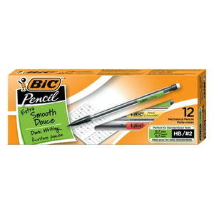 lot 15388 image: 2 Packs Of BIC Xtra-Smooth Mechanical Pencils with Erasers