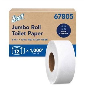 lot 15469 image: Scott 67805 Jumbo Roll Bathroom Tissue, 12 Rolls
