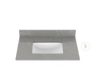 lot 15479 image: Cerous Gray Quart 31 In Vanity Top
