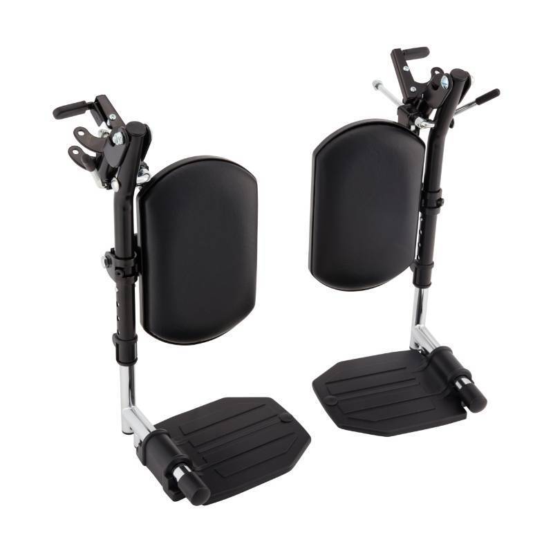 lot 62078 image: Invacare Wheelchair Elevating Legrest with Padded Calf Pads, Footrest with Swing Away Function, Adjustable Length, Tool-Free Installation, Designed for Invacare Wheelchair