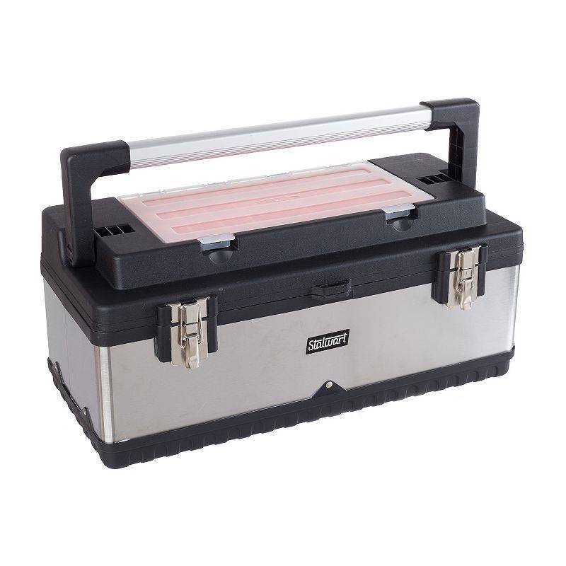 lot 63235 image: Stalwart Portable Toolboxes and Organizers Metal Plastic Orange