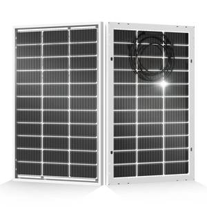 lot 18007 image: ECO-WORTHY 200 Watt Bifacial Solar Panel 2pcs 100 Watt Monocrystalline Solar Panel Module Off Grid PV Power for Home, Camping, Boat, Shed Farm, RV,12V24V Battery