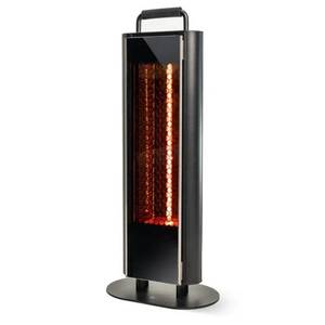 lot 18012 image: EAST OAK 1200W Portable Under Table Electric Patio Heater, Double-Sided Quiet Heat, IP65 Waterproof, Safety Tip-Over & Overheat Protection, with Carry Handle