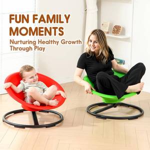 lot 61147 image: HAPPYMATY Spinning Chair for Autistic Kids, Sit and Spin Autism Toys for Age 3, Sensory Swivel Chair Enhancing Motor Skills, Educational Indoor & Outdoor Toys (Green)