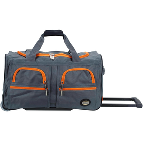 lot 61166 image: Rockland Rolling Duffel Bag, Black, 22