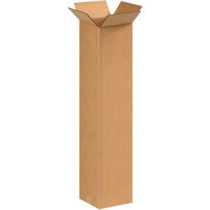 lot 60158 image: BOX USA 8x8x36 Tall Corrugated Boxes, Tall, 8L x 8W x 36H, Pack of 25  Shipping, Packaging, Moving, Storage Box for Home or Business, Strong Wholesale Bulk Boxes