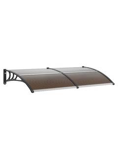 lot 60160 image: VEVOR Window Door Awning Canopy 78 x 38, UPF 50 Polycarbonate Entry Door Outdoor Window Awning Exterior, Front Door Overhang Awning for Sun Shutter, UV, Rain, Snow Protection, Hollow Sheet