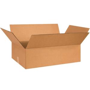 lot 60161 image: BOX USA 26x15x5 Flat Corrugated Boxes, Flat, 26L x 15W x 5H, Pack of 20  Shipping, Packaging, Moving, Storage Box for Home or Business, Strong Wholesale Bulk Boxes