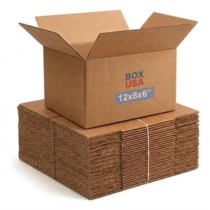 lot 60163 image: BOX USA Small Shipping Boxes 12L x 8W x 6H (25-Pack) - Corrugated Cardboard Box for Moving, Mailing, Packing, Packaging and Storage