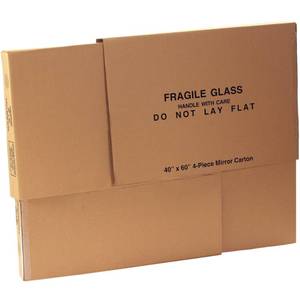 lot 60175 image: BOX USA Moving Box 40L x 3 12W x 60H, 1-Pack TV Sized Corrugated Cardboard Box for Shipping, Mailing, Packing, Packaging and Storage