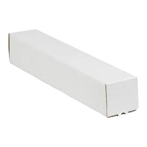 lot 60179 image: BOX USA Mailing Tubes, 37 L x 3 W x 3 H, 25-Pack Square Corrugated Tubes for Mailing and Storage of Blueprints, Artwork, Crafts, Posters, Long Art Holder