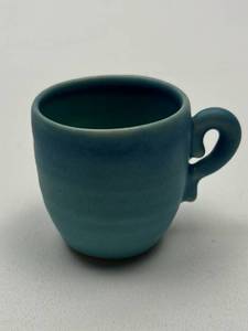 lot 166 image: Teal Green Ceramic Coffee Mug