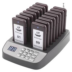 lot 17082 image: LOUKIENE 16 Pagers Wireless Restaurant Pager System 500ft Range Calling Waiting Customers Wireless Paging System, Vibration Flash and Buzzer for Cafe Food Trucks Pub Churches Hospitals Hotels Eatery-ONLY HAS 5 BUZZERS - Retail $85