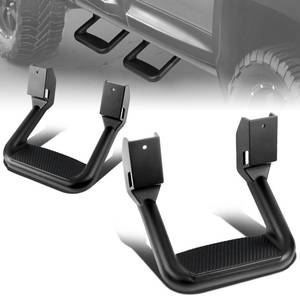 lot 19464 image: Auto Dynasty Universal Side Step for Pickups & Trucks, Aluminum, Black Coated, Set of 2 - Retail $44