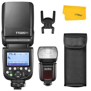 lot 23830 image: Godox TT685II TT685II-F Flash for Fuji, 2.4G Fujifilm Flash Speedlite HSS 18000s GN60, TCM Instant Conversion, Quick Release Lock, External Flash Speedlite Compatible for Fujifilm Camera - Retail $129