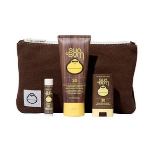 lot 23836 image: Sun Bum Road Tripper - Travel Sized Sun Care Pack with Sunscreen Lotion, Face Stick, and Lip Balm - SPF 30 Broad Spectrum UVAUVB Protection - Hawaii 104 Act Compliant - TSA Friendly - Retail $25