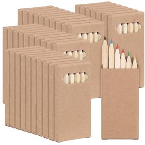 lot 23872 image: Ctosree Mini Colored Pencils Bulk 3.5 Coloring Drawing Pencil in Boxes End of Year Gift for Students Kids Classroom School Painting Birthday Party Favor, 6 Per Pack(24 Packs,Natural Wood,3.5) - Retail $18