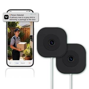 lot 25129 image: 2K Window Camera, 2.4G WiFi, Window Security Camera for Home, Full Color Night Vision, AI PersonVehiclePet Detection, 911 Emergency, US Based Cloud, 247 Recording, Easy & Quick Install - Retail $50