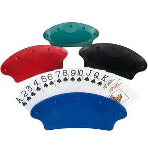 lot 25146 image: Yuanhe Set of 4 Playing Card Holder for Kids Seniors,Hands Free Cards Holders for Poker Parties, Family Card Game Nights - Retail $16