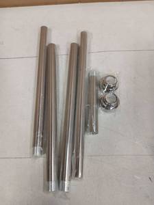 lot 25175 image: Shower Curtain Rod Silver 19-73in