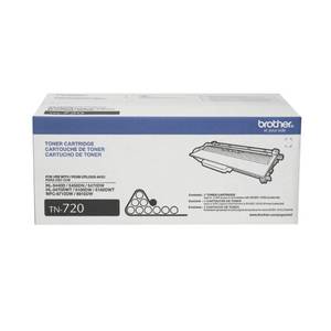 lot 25181 image: Brother Printer TN720 Toner Cartridge Black - Retail $85