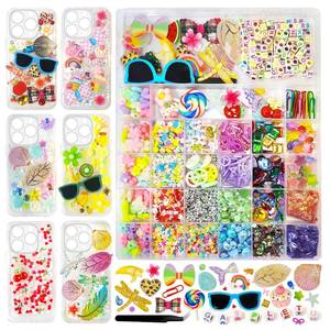 lot 26636 image: Gaspletu 3200 Pcs Junk Case Charms Kit, DIY Junk Phone case, Nail Accessories Nail Charms, Letter Beads - Retail $10