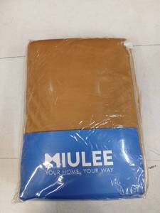 lot 26662 image: Miulee Velvet Curtains 2 Panels 52x96in Brown