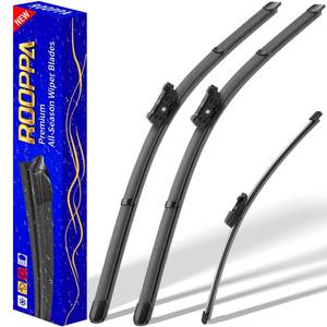 lot 31315 image: 3 wipers Replacement for 2018-2021 2022 2023 2024 2025 Volkswagen Vw Tiguan, Windshield Wiper Blades Original Equipment Replacement - 252215 (Set of 3) Top Lock - Retail $19
