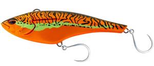 lot 31318 image: Nomad Design Madmacs High-Speed Trolling Lure Offshore Sinking Minnow with BKK Hooks, Heavy-Duty Split Rings & Autotune System for Tuna, Wahoo & GT- 240mm  10  14oz, Orange Mackerel - Retail $60