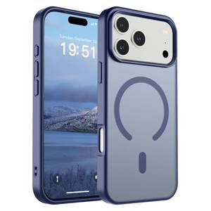 lot 31330 image: SUPFINE Magnetic for iPhone 17 Pro Max Case (Compatible with MagSafe)(Military Grade Drop Protection) Translucent Matte Shockproof with Anti-Fingerprint Phone Cover,Lavender Gray - Retail $14