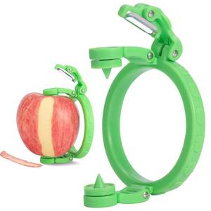 lot 42653 image: Handheld Apple Peeler for Apple Pear YORSEEK Manual Rotating Apple Pear Peeler Zester Kitchen Gadget Apple Peeling Hand Rotation Fruit Spiralizer Peeler Machine Gift Ideas - Retail $9