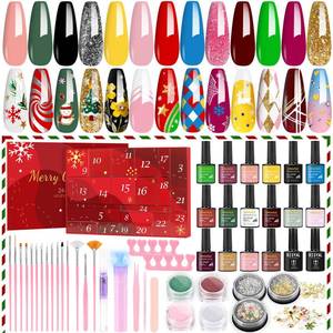 lot 25239 image: Makeup Advent Calendar 2025, 24 Days Christmas Gift Nail Art Kit for Adults Women, 2025 Christmas Countdown Beauty Advent Calendar for Teen Girls, Mom, Wife,Girlfriend, Xmas Gift Box Makeup for Her - Retail $25