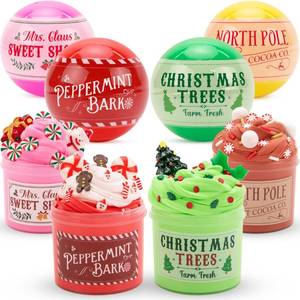 lot 25257 image: Christmas Stocking Stuffers - Slime for Kids - 4 Pack Slime Balls - Toys Slime Kit Xmas Gifts for Classroom Rewards Teens Girls Boys 4 5 6 7 8 9 10 11 12 Year Old and Adults - Retail $22