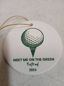 lot 26713 image: Golf Retirement 2024 Christmas Ornament - Retail $8