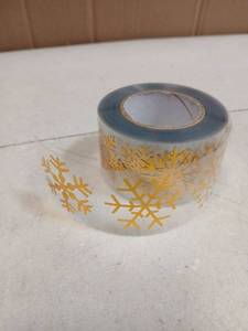 lot 26735 image: Gold Snowflake Stickers Window Clings 1 Roll