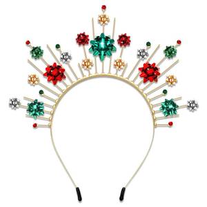 lot 26749 image: mokkia Christmas Headband for Women Snowflake Headbands Halo Crown Christmas Accessories Outfits Decorations Ugly Sweater Costume Party Favors Decors Holiday Gifts (Pattern A) - Retail $15