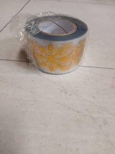 lot 31361 image: Gold Snowflake Pattern Decorative Ribbon Roll - Retail $3