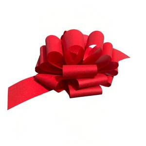 lot 31415 image: Big Glitter Red Bows for Graduation(2 Pack) - 10 Inch Large Gift Bow for Birthday, Anniversary, Present Bow for Bike, Car, Wreath - Retail $7