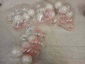 lot 19492 image: 48pc Iridescent Glass Christmas Ornament Set - Retail $15