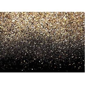 lot 19500 image: SJOLOON Black and Gold Backdrop Gold Spots Backdrop Vinyl Photography Backdrop Vintage Background for Family Birthday Party Newborn Studio Props 11547(8x6FT) - Retail $27