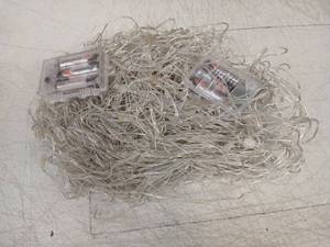 lot 19502 image: Clear LED String Light Set with Battery Pack - Retail $8