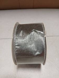 lot 27796 image: Gray Velvet Ribbon 2.5in x 10yd