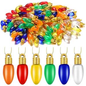 lot 27806 image: Boao 96 Pcs Christmas Mini Balls Ornaments Miniature Xmas Tree Ornaments Multicolour Shiny Small Hanging Decorations for Christmas Holiday Party Decor(0.98 Inch,Multicolor Bulbs) - Retail $8