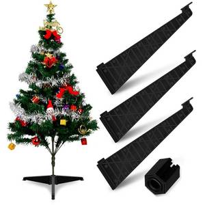 lot 27831 image: Luxshiny Christmas Tree Stand 12inch Plastic Replacement Artificial Xmas Tree Base Holder Compact Design for Holiday Winter Decor - Retail $17